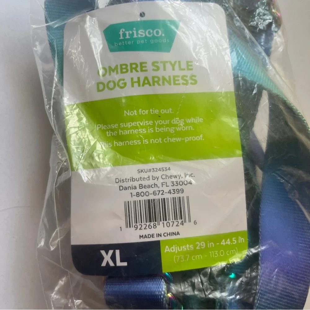 Colorful Dog Harness XL